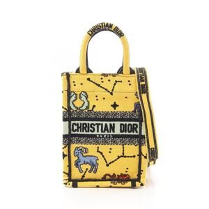 Christian Dior Dior BOOK TOTE Vertical Bag Mini Phone Handbag Canvas Women's ...